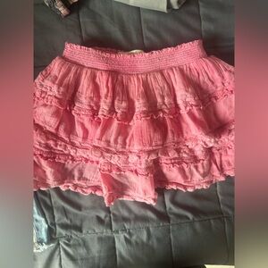 LoveShackFancy Pink Ruffled Diaper Cover